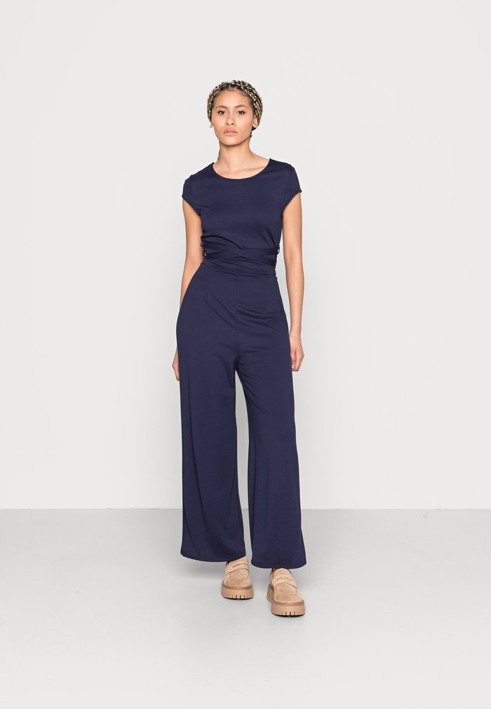 Jumpsuit Anna Field Zip UP Bleu Foncé Femme | BJK-5394159